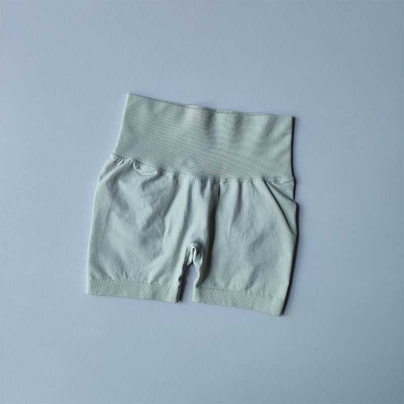 Peach Hip Lifting Sports Shorts Women High Waist and Waist Tightening Slimming Running Hip Speed Drying Three Point Tight Pants