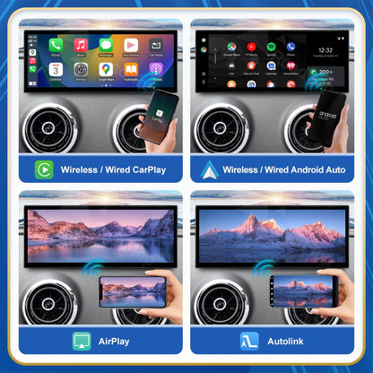12.3'' Touch Display For Audi A3 S3 2014-2019 Road Top 12.3 Inch Multimedia Player Andriod Auto Link GPS Carplay Screen Car Play