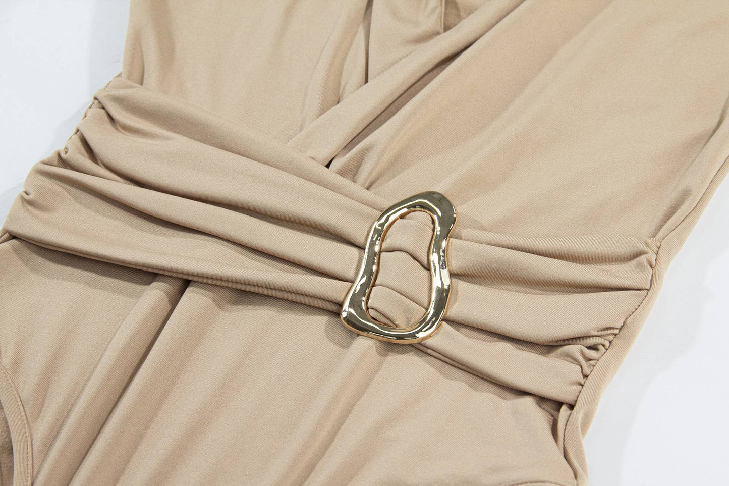 2025 Spring Autumn Deep V Neck Long Sleeve Bodysuits Women Fashion Solid Slim Fit Pleated T-Shirt Casual Female Jummsuits Tops