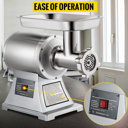 SucceBuy 122 Kg/H 250 KG/H Moedor de Carne Elétrico Picador Processador de Alimentos Pesado Eletrodomésticos Máquina Moedora Comercial