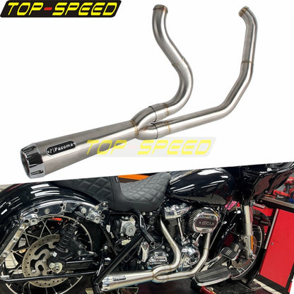 For Harley CVO Street Glide FLHXSE 2017-2025 CVO Road Glide ST FLTRXSTSE 2024-2025 2-Into-1 Exhaust Motorcycle Touring Mufflers