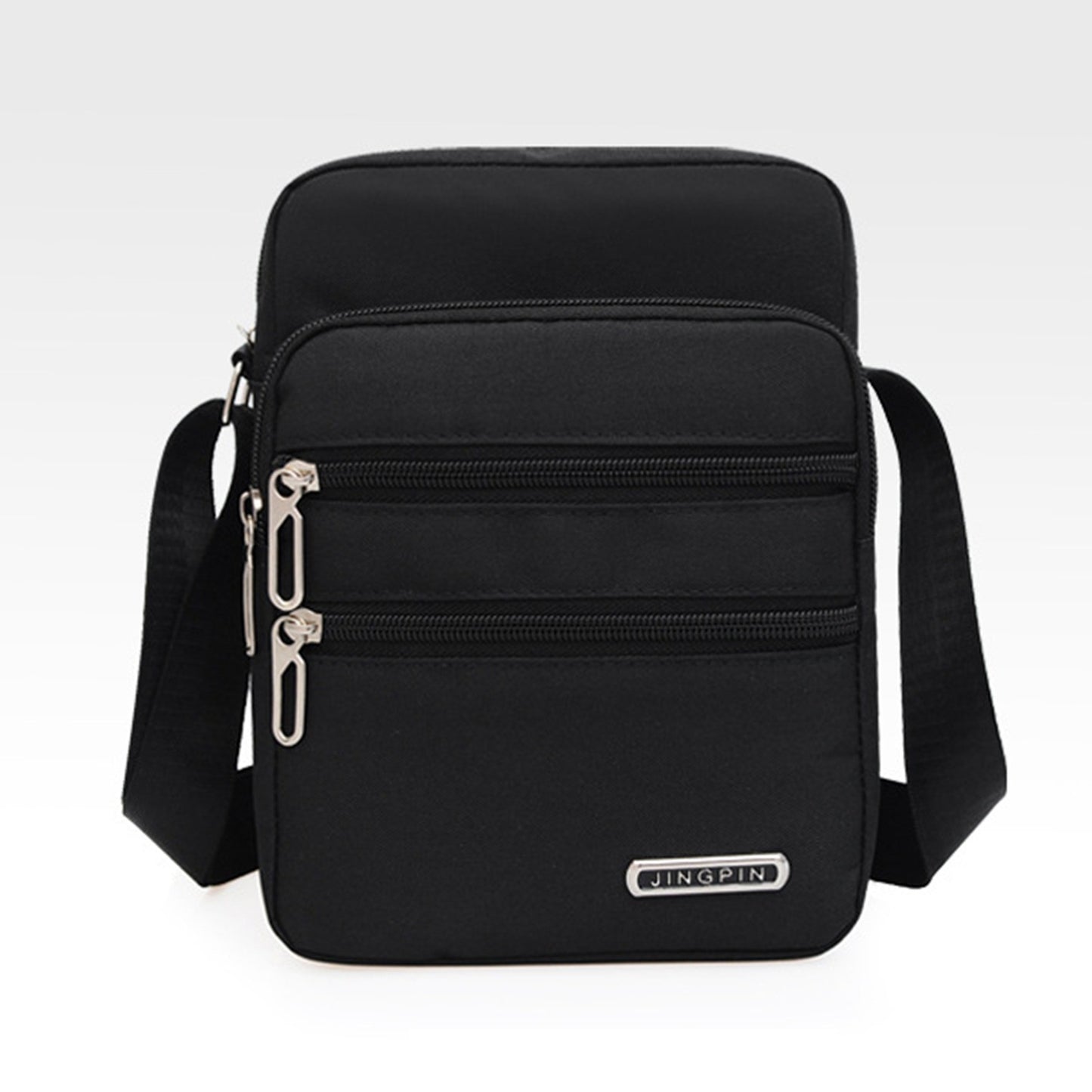 Men's Shoulder Bag Business Leisure Large Capacity Portable Handbag Zipper Multi Layer Waterproof Summer Male's Crossbody Bags