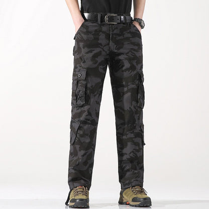 Men's Work Pants 2025 New Camouflage Pants Military Style Pants Multiple Pockets Tactical Pants Outdoor Sports Winter Pants