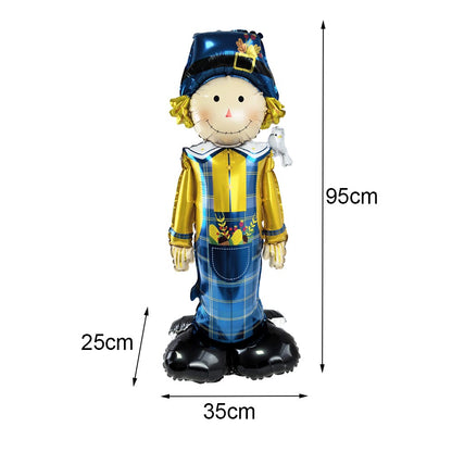 Cartoon Animal Standing Squirrel Balloon Pinecone Shaped Aluminum Film Balloon Forest Theme Baby Shower Birthday Party Decor