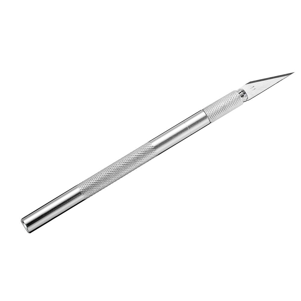 Engraving Non-Slip Metal Scalpel Knife Kit + 50/20/10/5pcs #11 Blades Cutter Craft Knives for Mobile Phone PCB Repair Hand Tools
