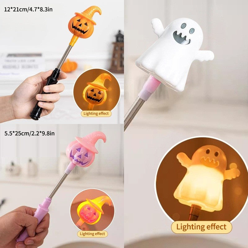 Halloween Pumpkin Hand Shaker Halloween Party Favor Gifts Halloween Glowing Hand Shaker Decor Mexico Day of The Dead Party Gifts