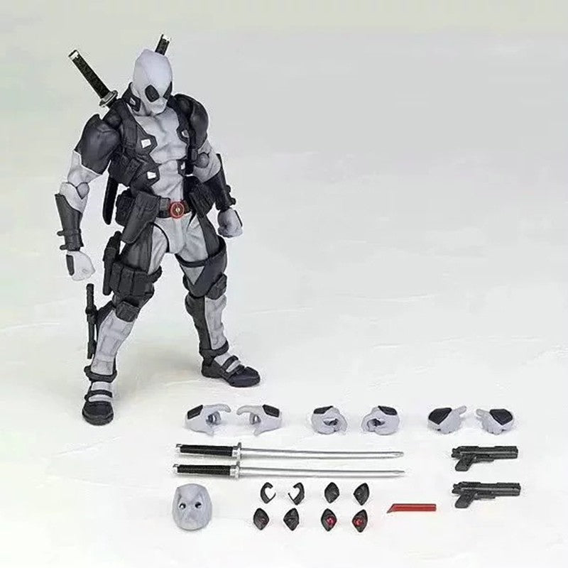 Amazing Yamaguchi Deadpool & Wolverine Boneco de Ação Colecionável PVC 16cm Mutantes X-Men Ultimate Super Herói Modelo Boneco Presente