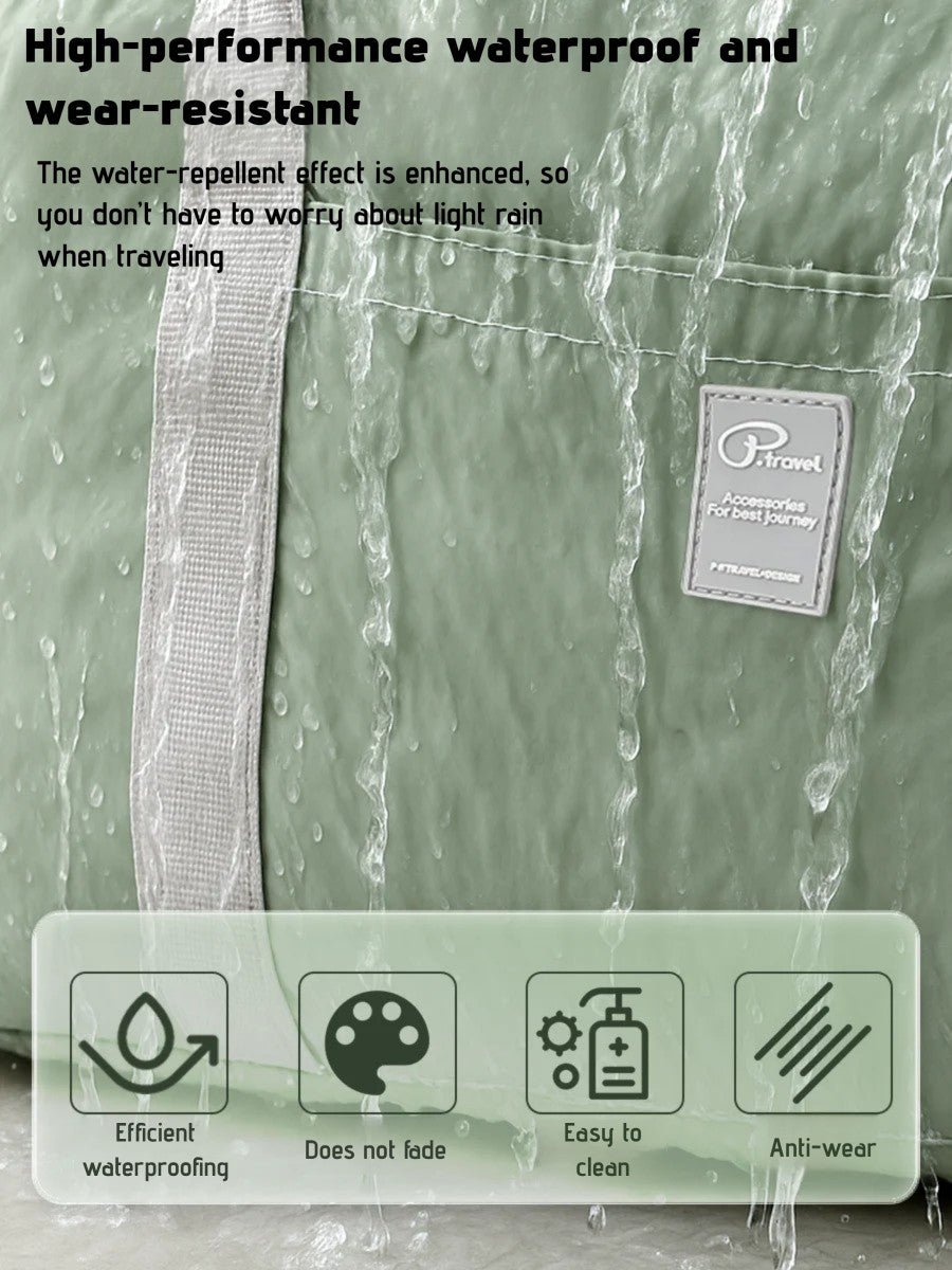 Waterproof Foldable Travel Duffle Bag Large Capacity Carry On Tote Luggage Storage Bag with Multiple Pockets