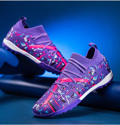 Mens Football Field Boots Ultralight Turf Indoor Society Training Soccer Shoes Cleats for Kids Sneakers TF/FG Football Shoes