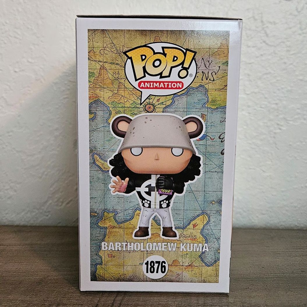 Funko Pop One Piece Bartholomew Kuma 1876 Boneco de Anime 10,28 cm Decoração Colecionável Edição Limitada Boneco de Vinil de Brinquedo de Presente