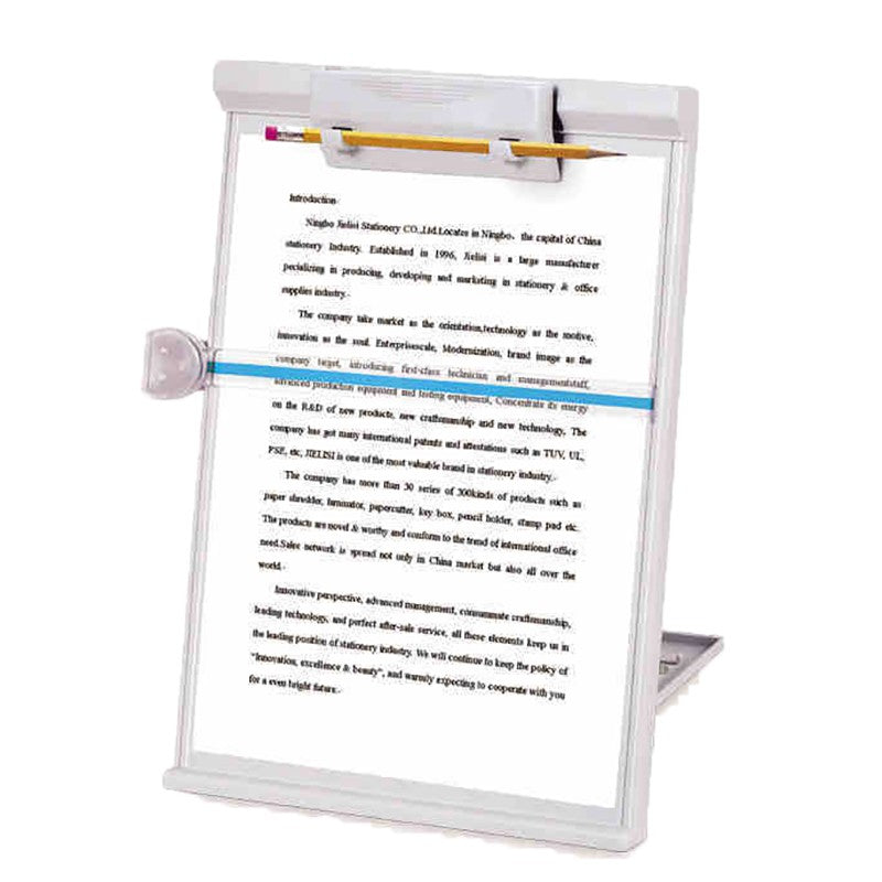 A4 Reading Holder Desktop Document Holder With Adjustable Clip Document Reading Stand For Office School Home