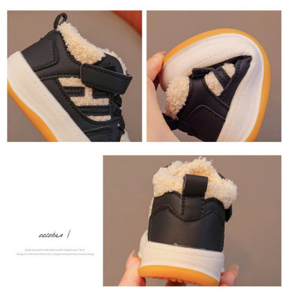 Winter Children Snow Boots for Boys Girls Fashion Baby Kids Outdoor Sneakers Ankle Booties Warm Plush Running Sports Kids Shoes