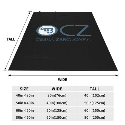 Ceska Zbrojovka CZ Blankets Flannel Sofa Throw Blanket Multi-function for Couch Bedding Outdoor Throws Bedspread Quilt