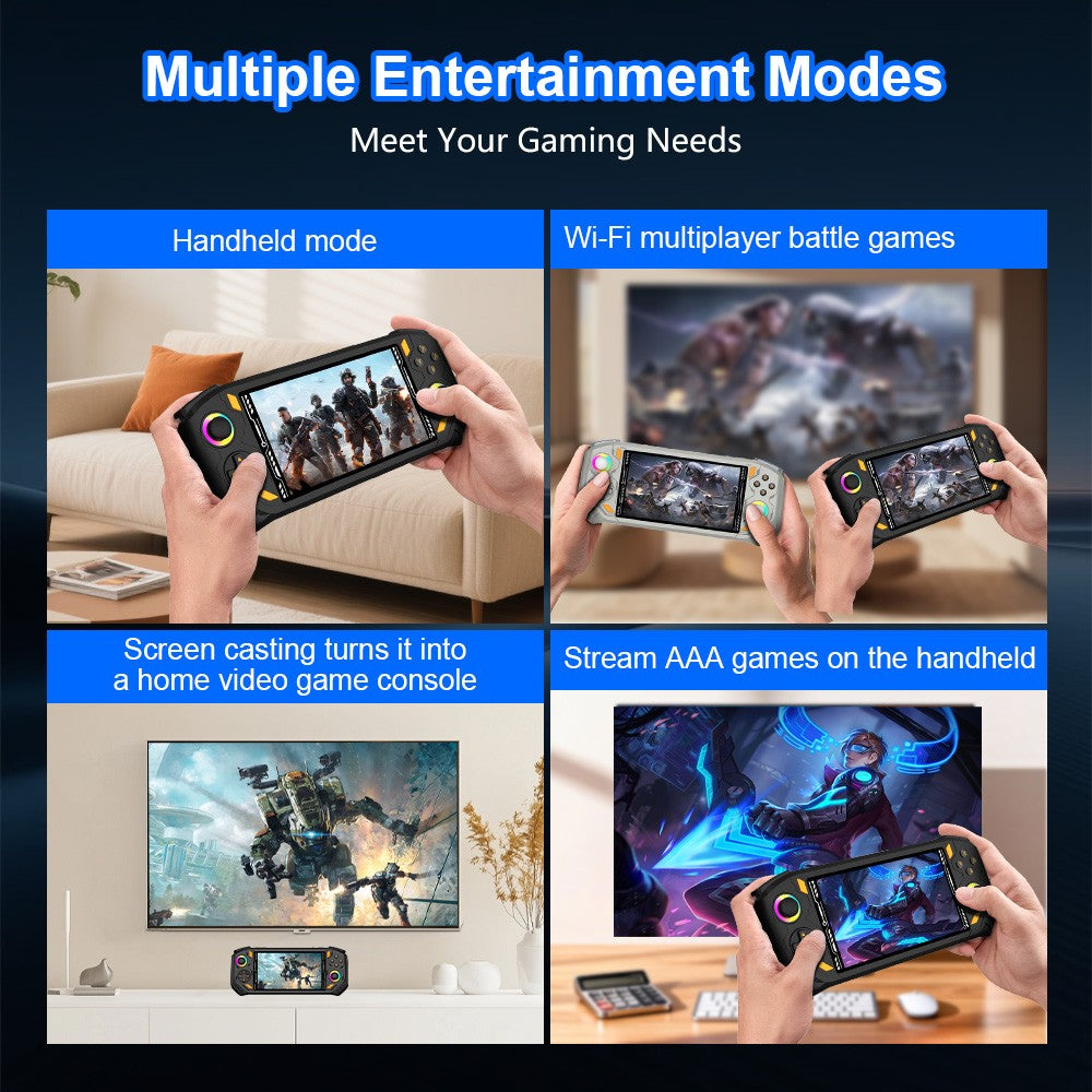 AISLPC RG52 MINI Handheld Game Console 5.5" IPS Screen 2.4 WIFI 22000+Games RK3562 Chip Dual System Portable Pocket Video Player