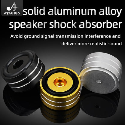 Super Premium 4PCS Hifi Speaker Spikes Pedestal Pés Pad Liga de Alumínio para Speaker DAC Pé Amortecedor