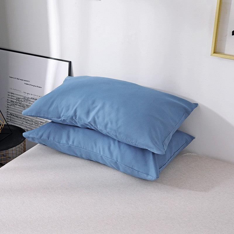 Capa de Edredom Nórdica Lixada Cor Sólida 220x240 Solteiro Casal Queen King Conjunto de Roupa de Cama Simples Fronha Roupa de Cama (Sem Lençol)