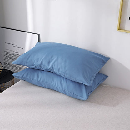 Capa de Edredom Nórdica Lixada Cor Sólida 220x240 Solteiro Casal Queen King Conjunto de Roupa de Cama Simples Fronha Roupa de Cama (Sem Lençol)