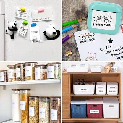 Portable Thermal Printer Thermal Label Printer Portable Bluetooth Thermal Inkless Photo Printer for Home School