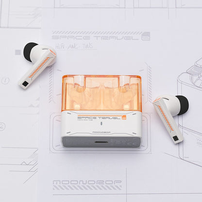 MOONDROP Space Travel 2 earphone HiFi Noise-Canceling TWS wiress Bluetooth 6.0 ANC Low-latency Game Mode SBC/AAC gaming headset