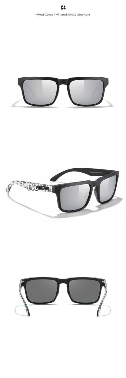 KDEAM PLUS Size Fishing Sunglasses Men 64mm Width Larger Size Polarized Sunglasses For Driving Night Vision Goggles