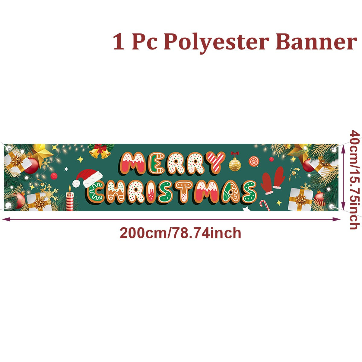 Christmas Outdoor Banner Merry Christmas Decorations For Home 2025 Outdoor Decor Xmas Navidad Noel Natal Happy New Year 2026
