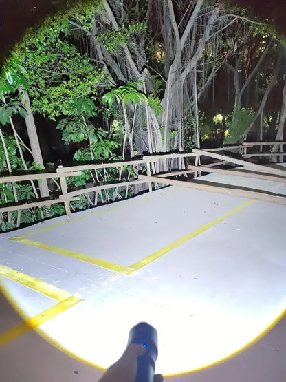 990000LM Most Powerful Flashlight Type-c Recharge 3000M Spotlight Tactical Flash Light 5000mAh High Power Led Flashlights Torch