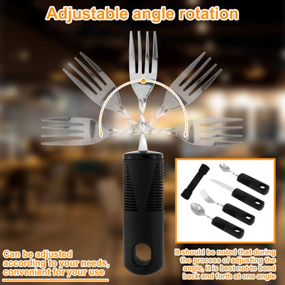 Disabled Cutlery Weighted Feeding Dinnerwares Elderly Adaptive Spoon Fork Tableware Eating Parkinsons Dinnerware Kitchen Tools