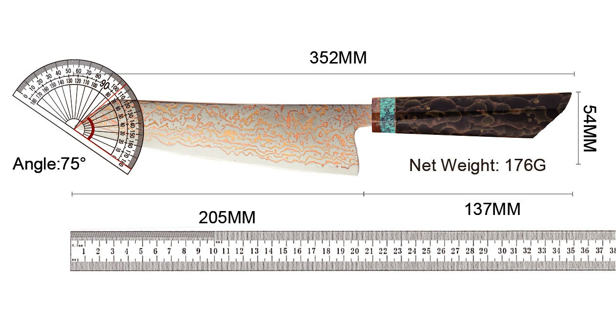Amber VG10 Damascus Steel Kitchen Knife Set with Resin Handle, Damascus Chef Knife Set, Latest Styles, 37Layers, VG10