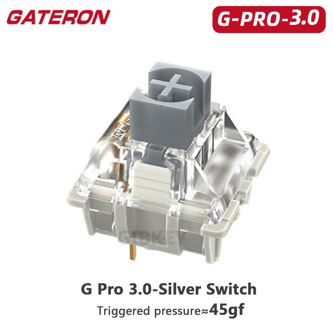Switch Gateron White Yellow Silver Pro 2.0 V2 3 pin RGB linear Tátil Vermelho Marrom para teclado mecânico hot-swappable