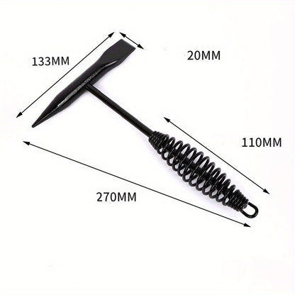 1/2 Peças Martelo Picador de Solda de Aço Carbono Alto Escova de Arame Cabo de Mola Removedor de Ferrugem Ferramenta Manual de Segurança para Soldador