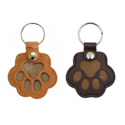 Chaveiro Memorial de Pelo de Animais de Estimação de Couro PU, Relicário de Lembrança para Pelo de Gato e Cachorro, Pingente para Guardar Pelo de Animais de Estimação, Acessórios para Pendurar em Bolsas