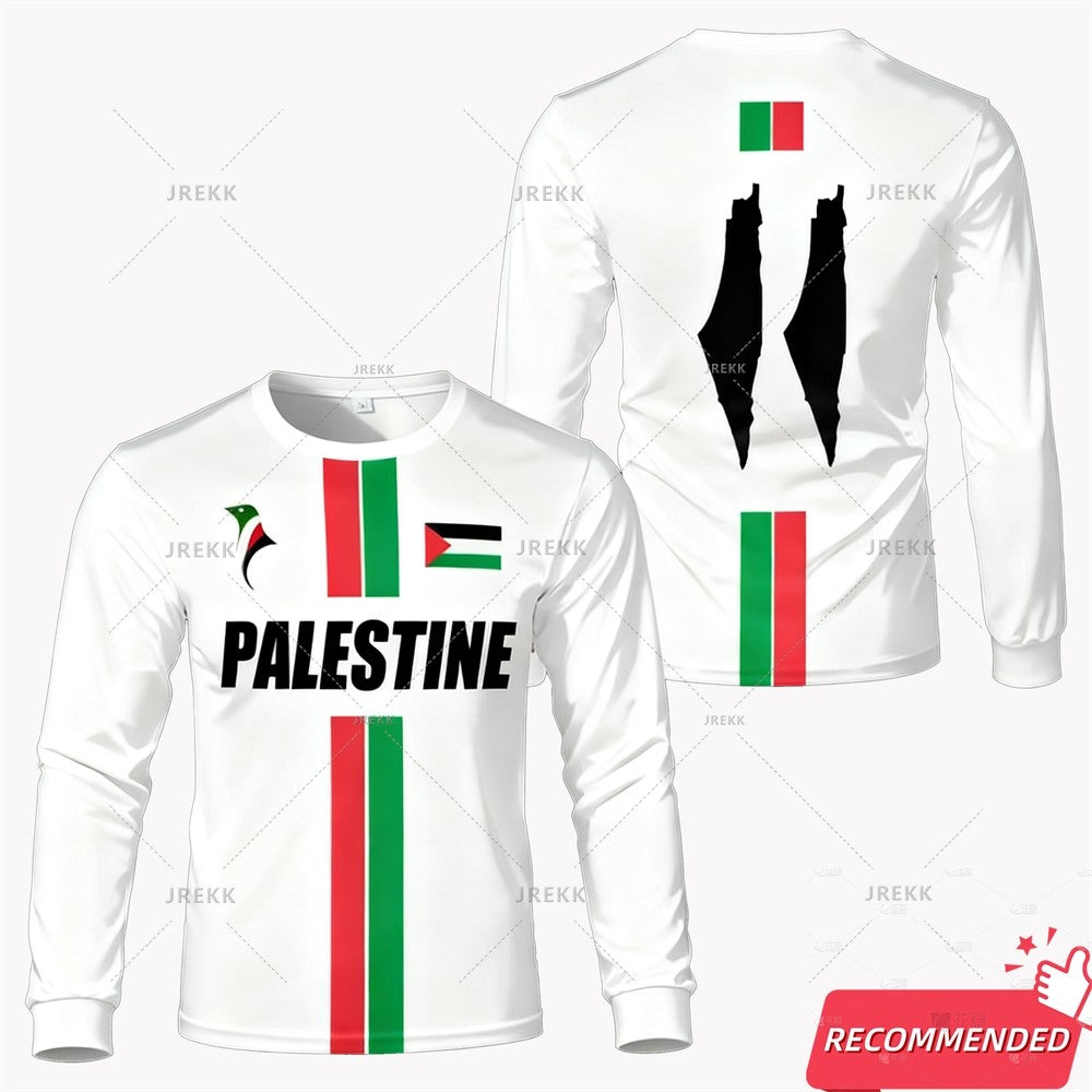 2025 New Palestine Football Jersey Autumn Palestinian Shirt Gaza Kid's Tees Palestina Maillot Football Crewneck Sweatshirts Tops