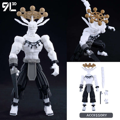 9L3D Lucky13 Titan 13 Ichigo Kurosaki Anime Action Figure Dummy 13 Espada Posável Máscara Oca Modelo Decoração Surpresa de Aniversário