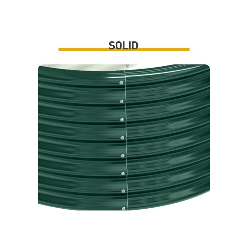 8x4x2ft Oval Galvanized Metal Raised Garden Bed Planter for Veggies, Fruits & Flowers, Green Outdoor Gardening Box