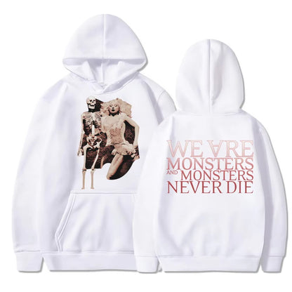 Lady Gaga The Mayhem Ball Tour Retro Print hoodie Gothic Hip-hop trendy autumn/winter men's hoodie