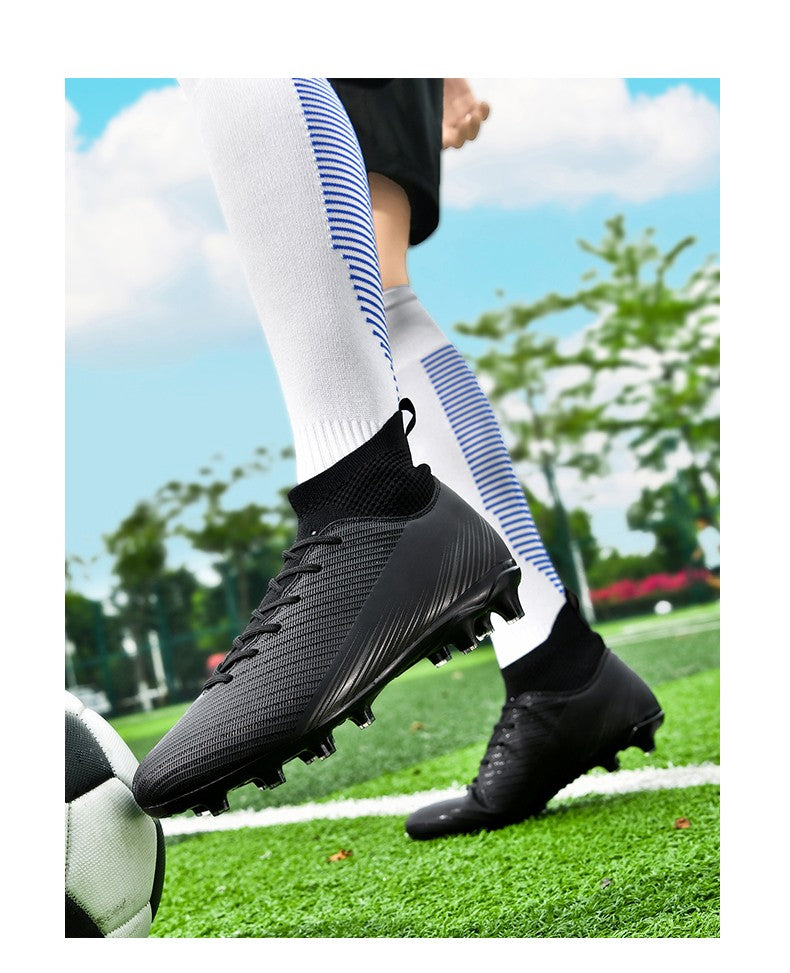Men Fast Soccer Shoes Professional TF/FG Indoor Futsal Football Field Boot Unisex Society Cleats Long Spikes Sneaker Comfortable