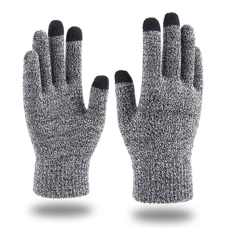 Elastic Winter Outdoor Sports Running Gloves Warm Touch Screen Gym Fitness Full Finger Gloves For Men Women Knitted Magic Gloves