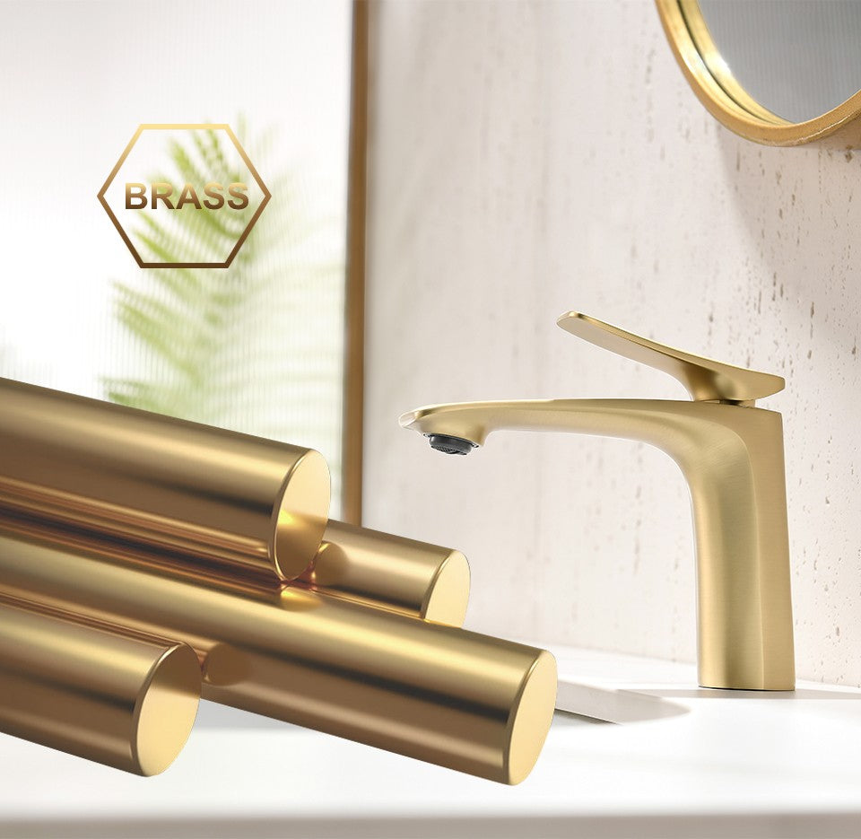 Torneiras de Luxo VGX para Banheiro Misturador de Lavatório Torneira Gourmet Quente e Fria Latão Cromado Preto Dourado Escovado