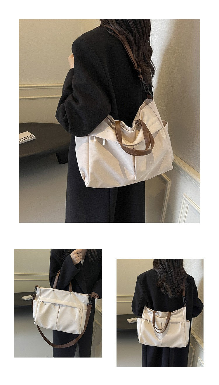 Multi Functional Tote Bag: Durable Nylon Work & Daily Shoulder Purse, Large Capacity Handbag Crossbody Bags for Women Daily Use