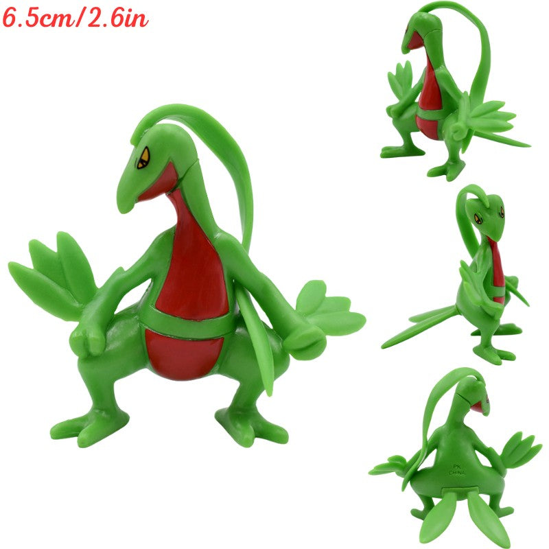 Pokemon Figure Toys Mega Charizard X Y Lugia Dialga Palkia Zekrom PVC Figurine Aggron Treecko Chespin Greninja Model Dolls Gifts