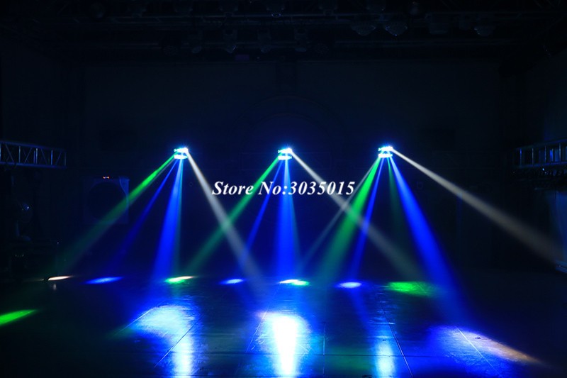 2pcs/lot 8x3W Mini Led Spider Light Sound Mode LED Moving Head Lights led Beam Stage Dj Bars Party DMX512 disco lighting