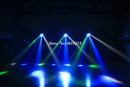 2pcs/lot 8x3W Mini Led Spider Light Sound Mode LED Moving Head Lights led Beam Stage Dj Bars Party DMX512 disco lighting