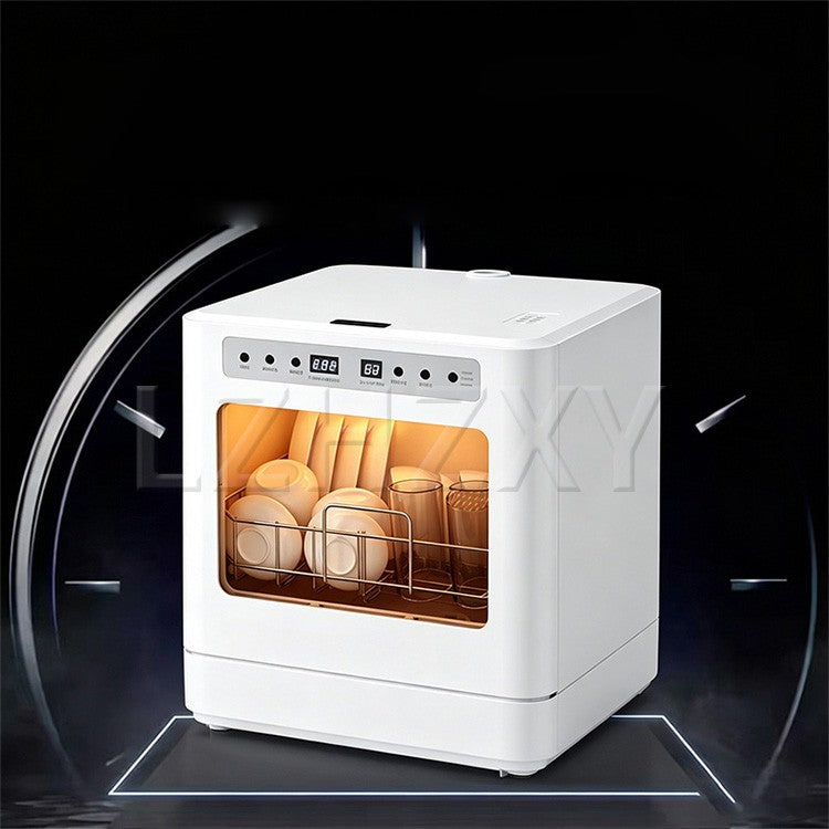 RJH-T06 Countertop Dishwasher Portable, No Installation Required, Smart 75SSD5 High-Temperature Drying, Household Dishwasher