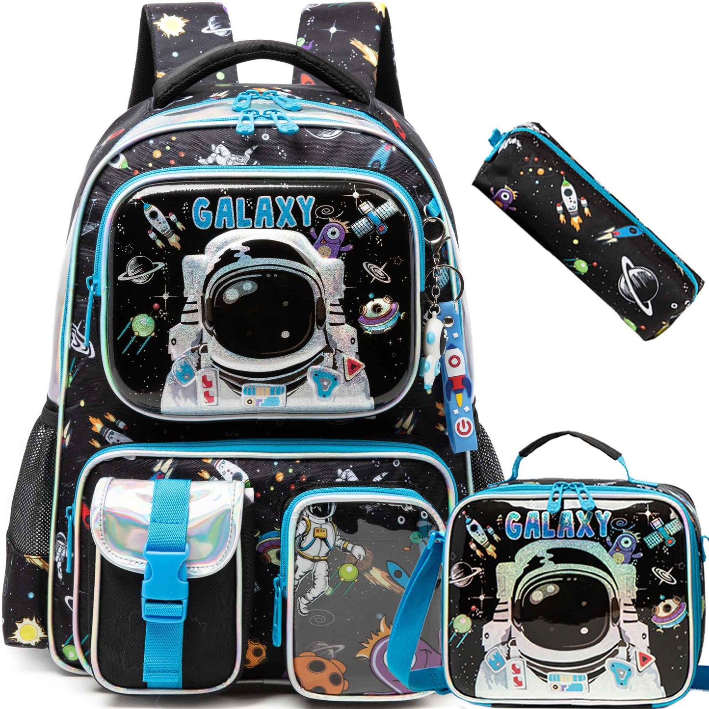 Meetbelify Mochila para Meninos Mochilas para Alunos do Ensino Fundamental Pré-Escolar Infantil Mochila Escolar Fofa com Lancheira e Estojo