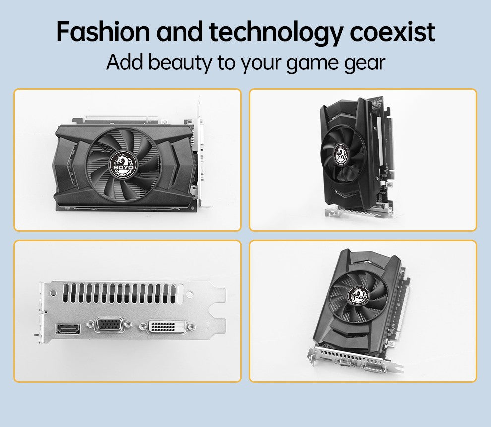 SOYO Graphics Cards R7 350 4G DDR5 128bit HDMI compatibility+DP+DVI For Desktop Gaming Computer Components GPU Video Card