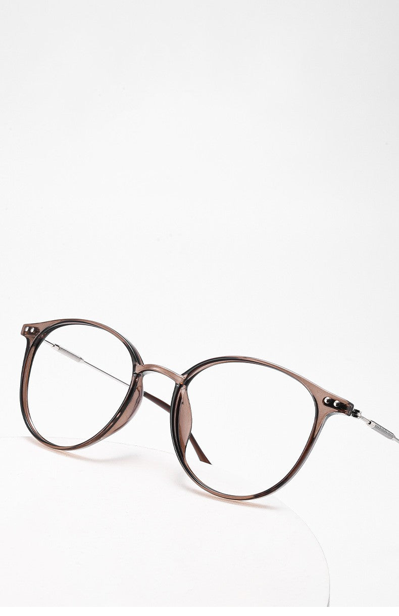 Round Frame Glasses For Myopia Women With Blue Light Ultra-light Internet Celebrity Without Makeup Small Glasses Frame 9531