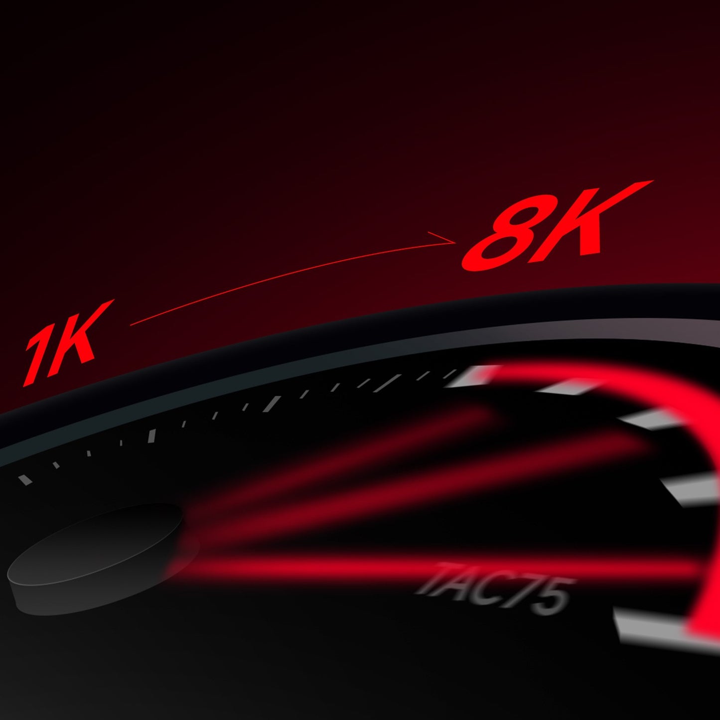 Teclado Gamer AKKO TAC75 HE com Switches Magnéticos 75% Rapid Trigger 0.005mm 8K RGB com Fio Teclado Personalizado para Esports