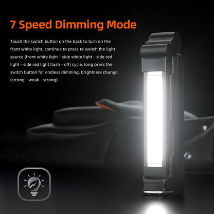 SUPERFIRE G16-S Multifunctional Work light LED+COB Flashlight 360° With Magnetic Base Rechargeable For Car Repair Fishing Torch