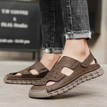New Summer Outdoor Sandals for Men Luxury Brand Beach Shoes Anti-Slip Man Hiking Sandals Hollow Out Shoes Quick Dry Mens Sandaly