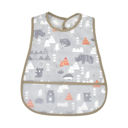 High Quality Cartoon Pattern EVA Waterproof Pocket Lunch Feeding Bibs Adjustable Baby Bibs Cute Child Baby Apron Kids Burp Cloth